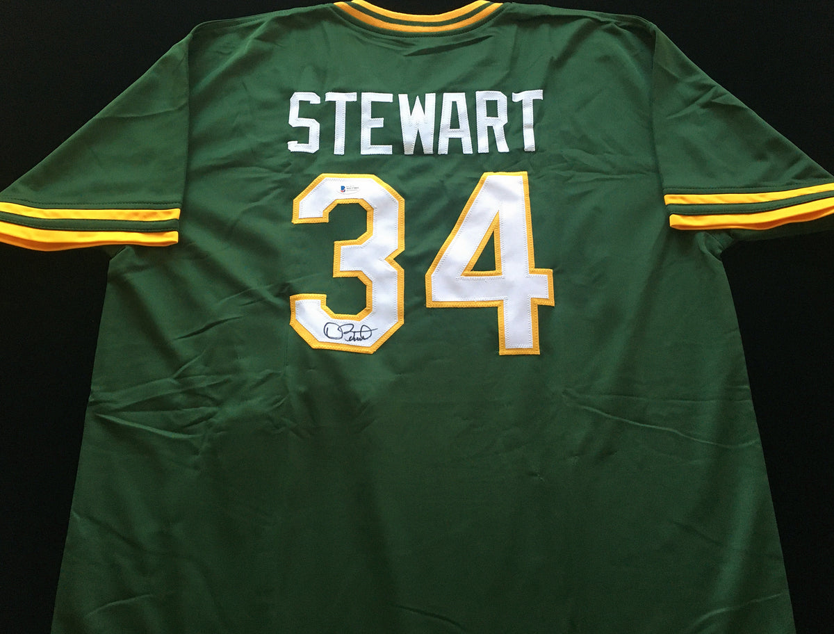 Dave Stewart Custom Oakland Athletics Jersey Mitchell & Ness 89