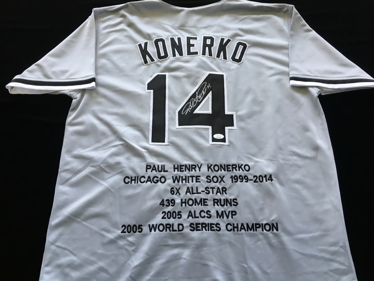Paul Konerko 2005 Team Issued Jersey and Autographed Baseball