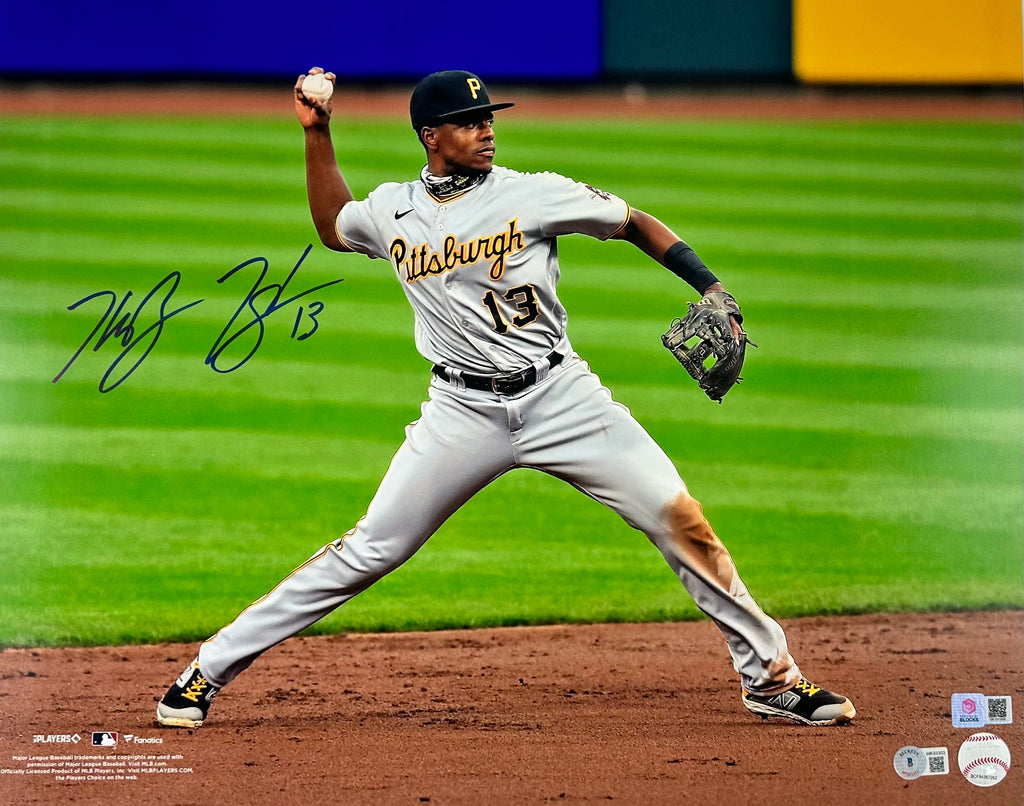 Ke'Bryan Hayes Pittsburgh Pirates Fanatics Authentic Unsigned Running Onto  the Field Photograph