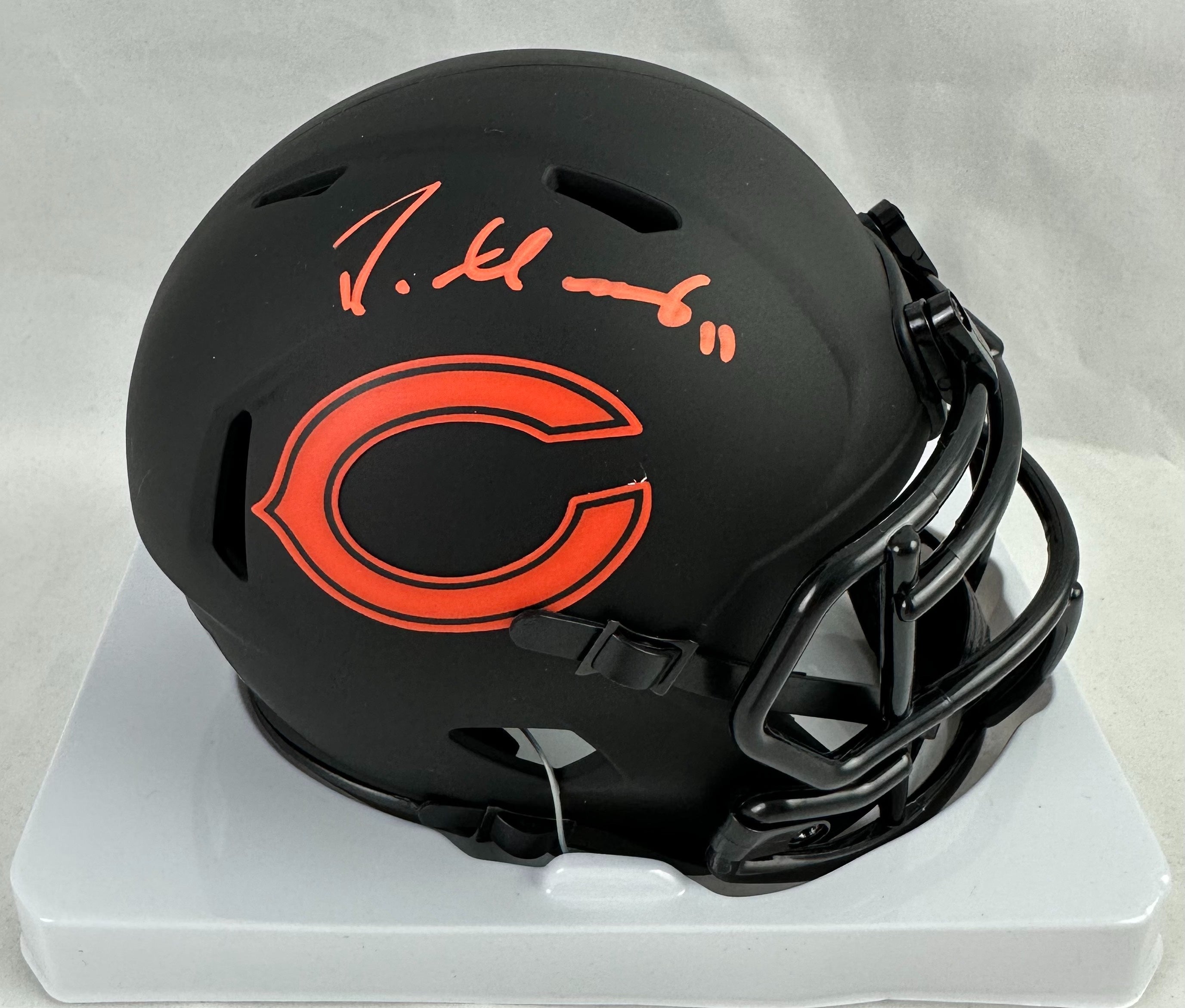 Darnell Mooney Chicago Bears Signed Black Eclipse Mini Football Helmet: BM  Authentics – HUMBL Authentics