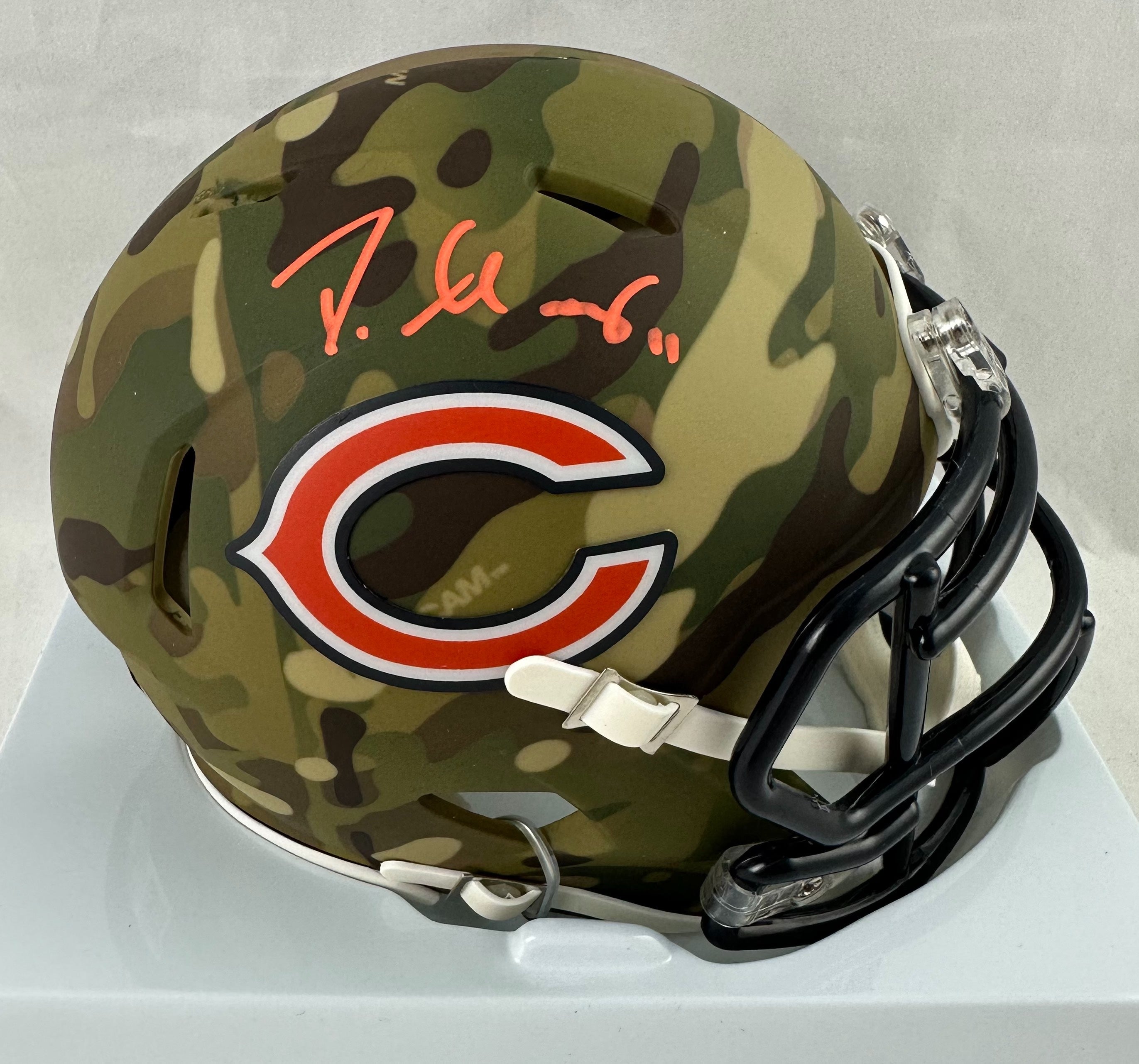 : Darnell Mooney Chicago Bears Signed Autographed Orange