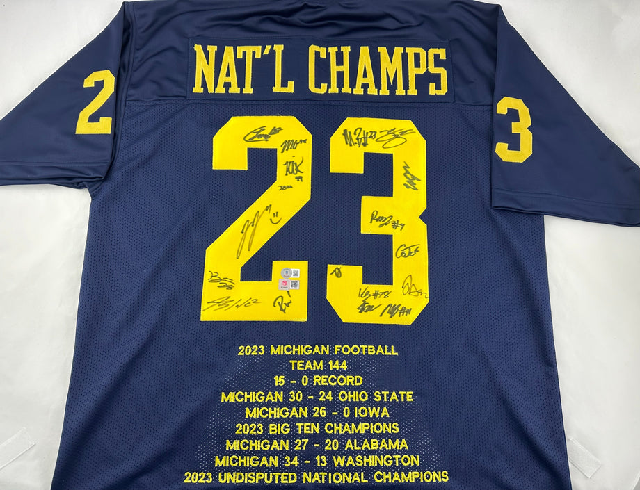 Michigan Wolverines autographed jersey