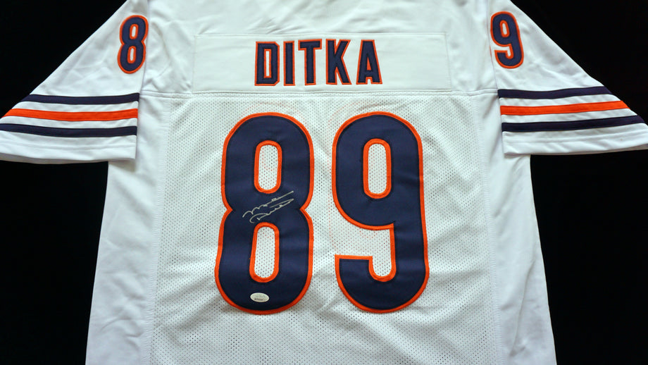 Mike Ditka Orange Name & Number Logo - #89 Football Chicago Bears T-Shirt