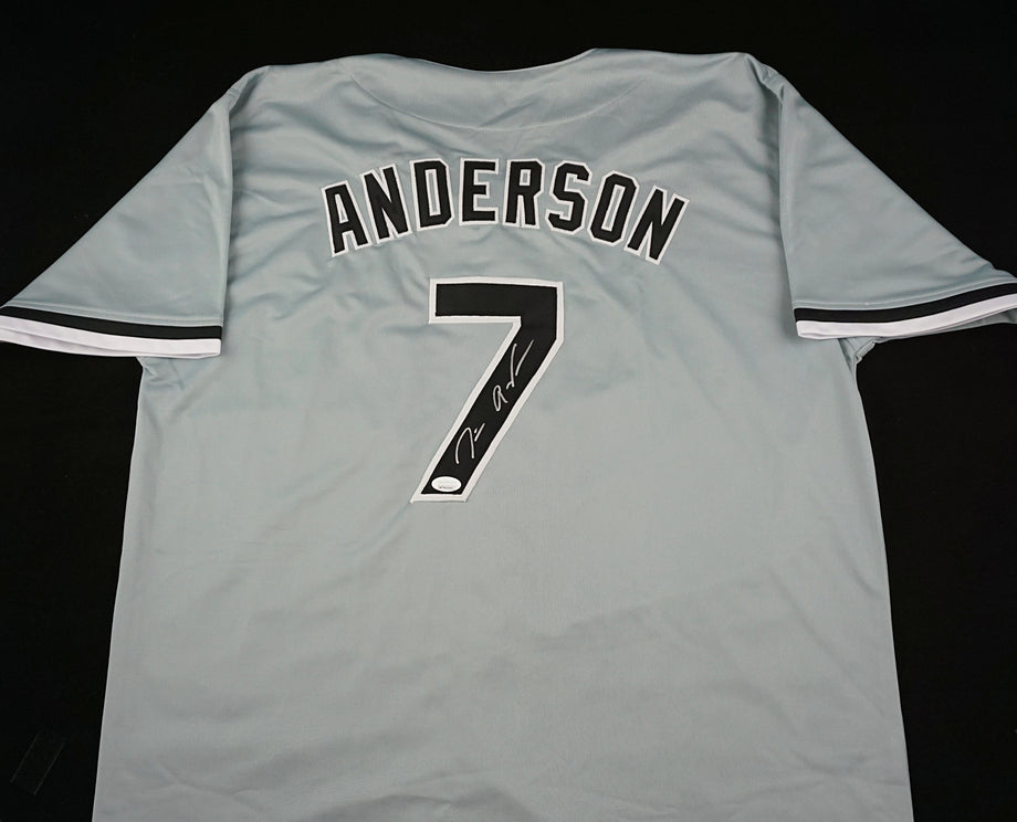 Tim Anderson Signed Autographed Gray Jersey: BM Authentics – HUMBL