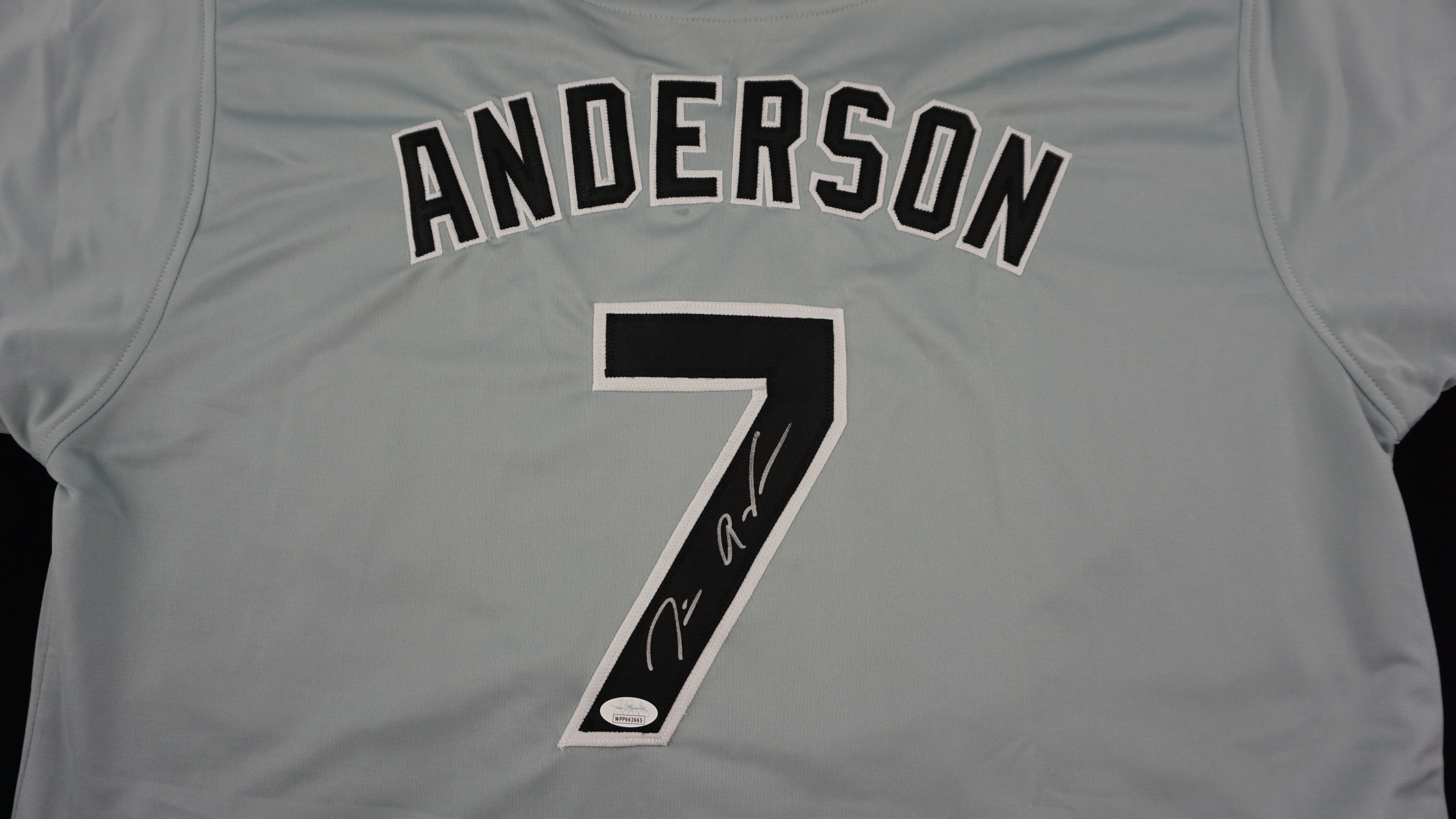 TIM ANDERSON AUTOGRAPHED CUSTOM JERSEY (CHICAGO WHITE SOX) - JSA