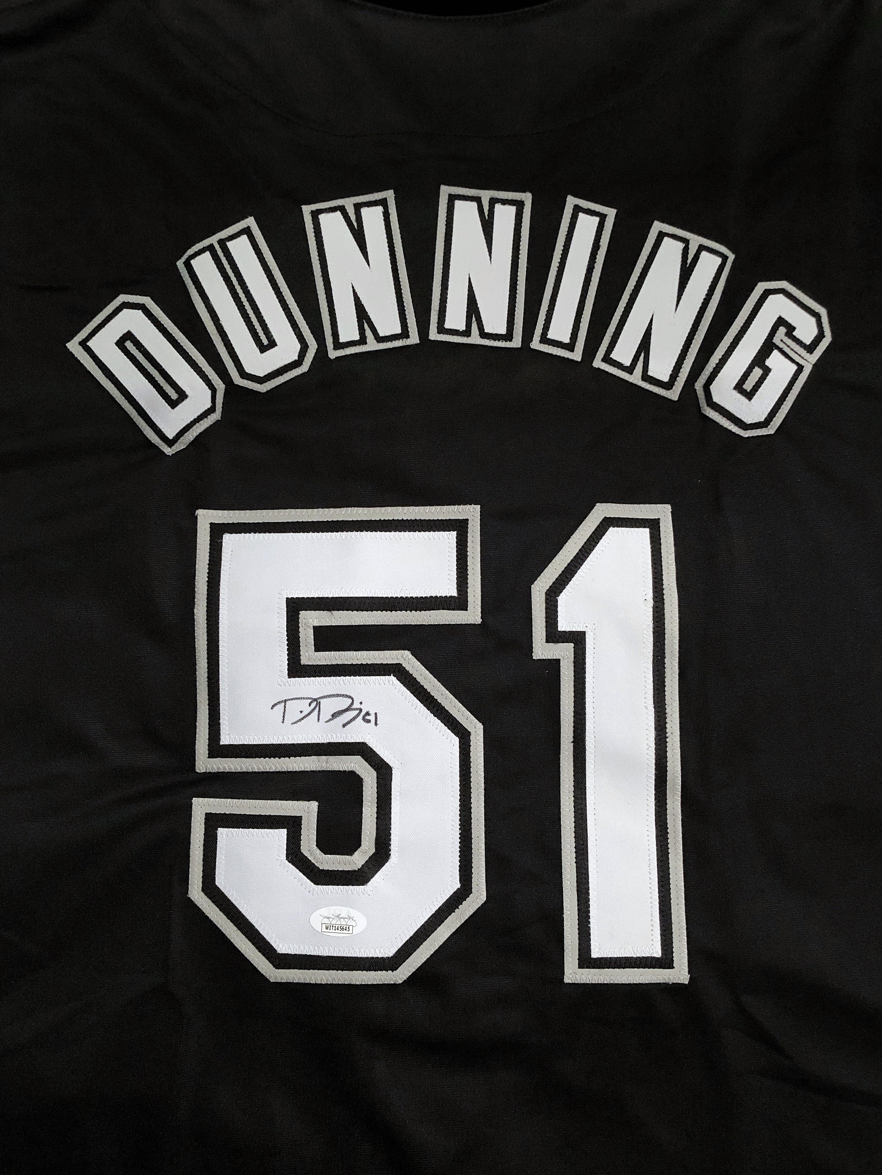 Eloy Jimenez Signed Autographed Black Baseball Jersey with JSA COA