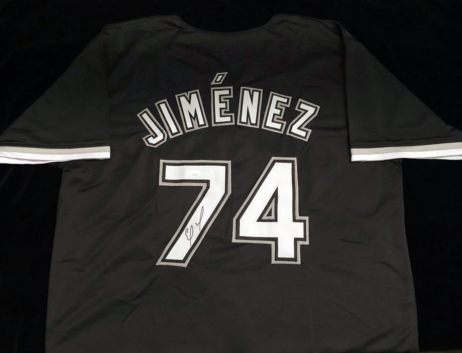 Eloy Jimenez Autographed Black Alternate Jersey