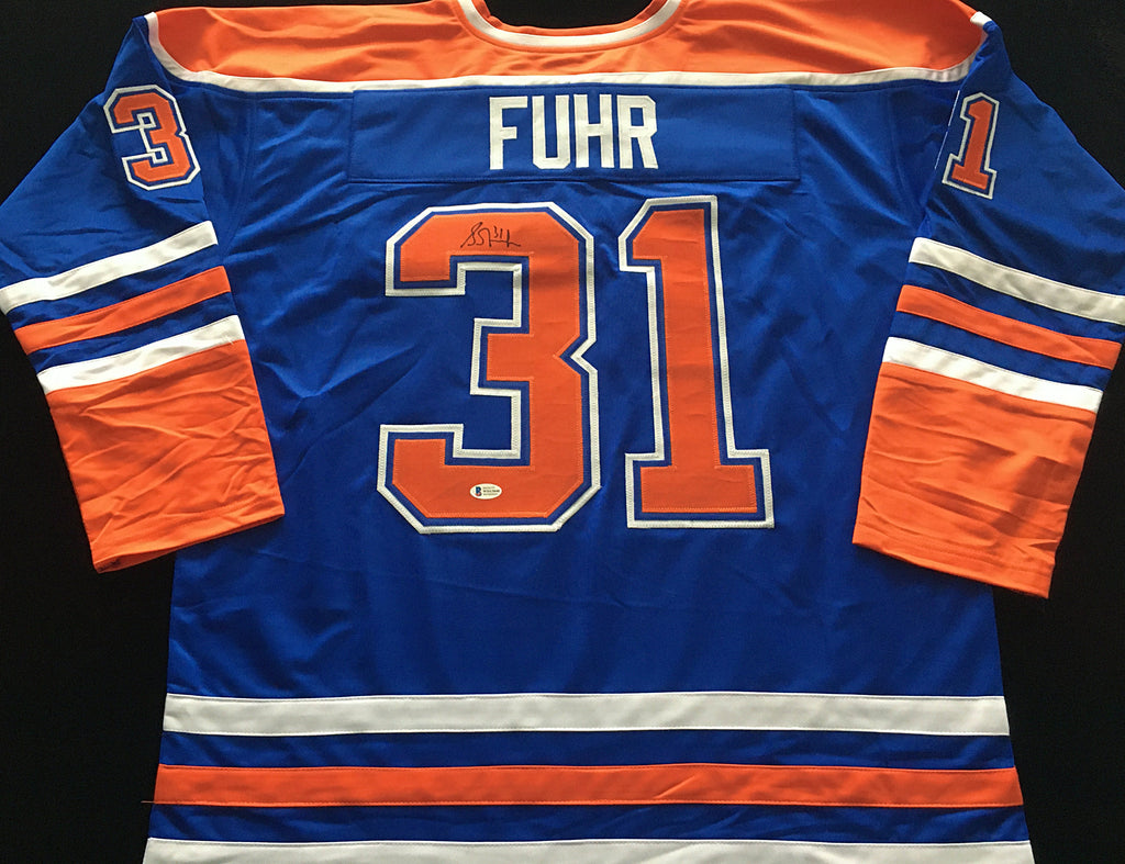 NHL Hall of Famer Grant Fuhr Autographed Jersey