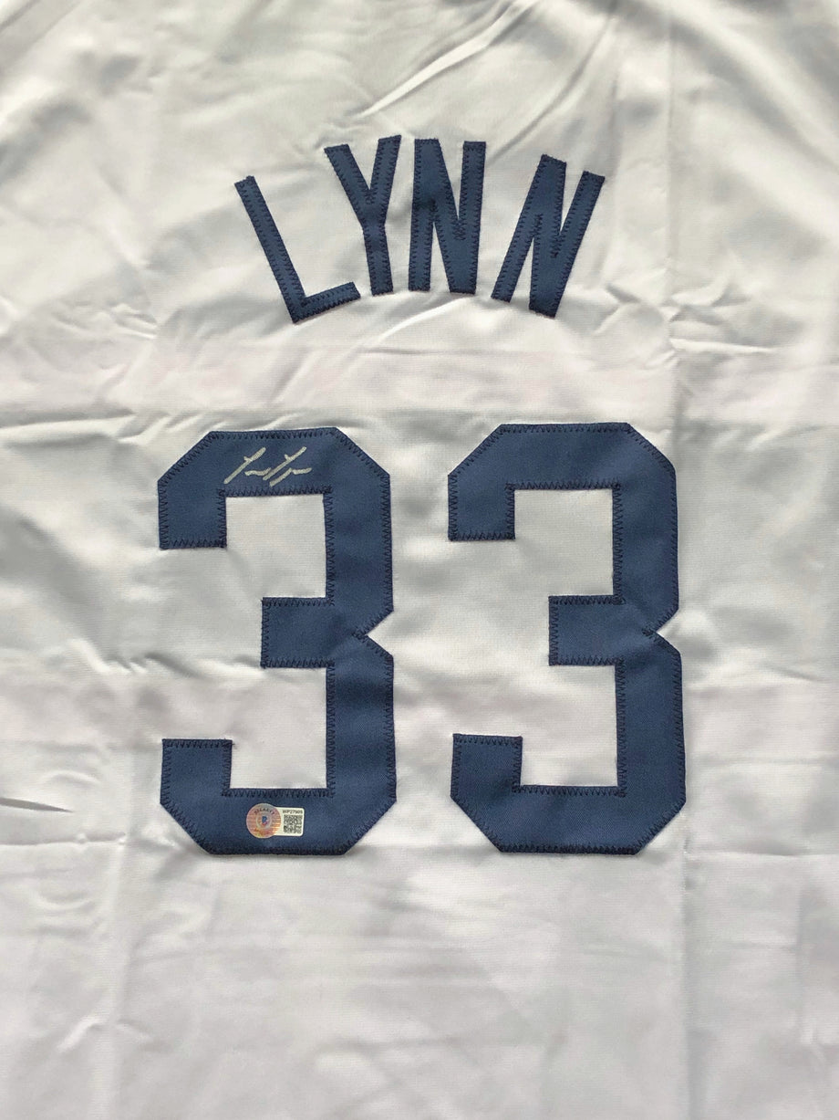 Lance Lynn Signed Autographed Gray Baseball Jersey Beckett COA
