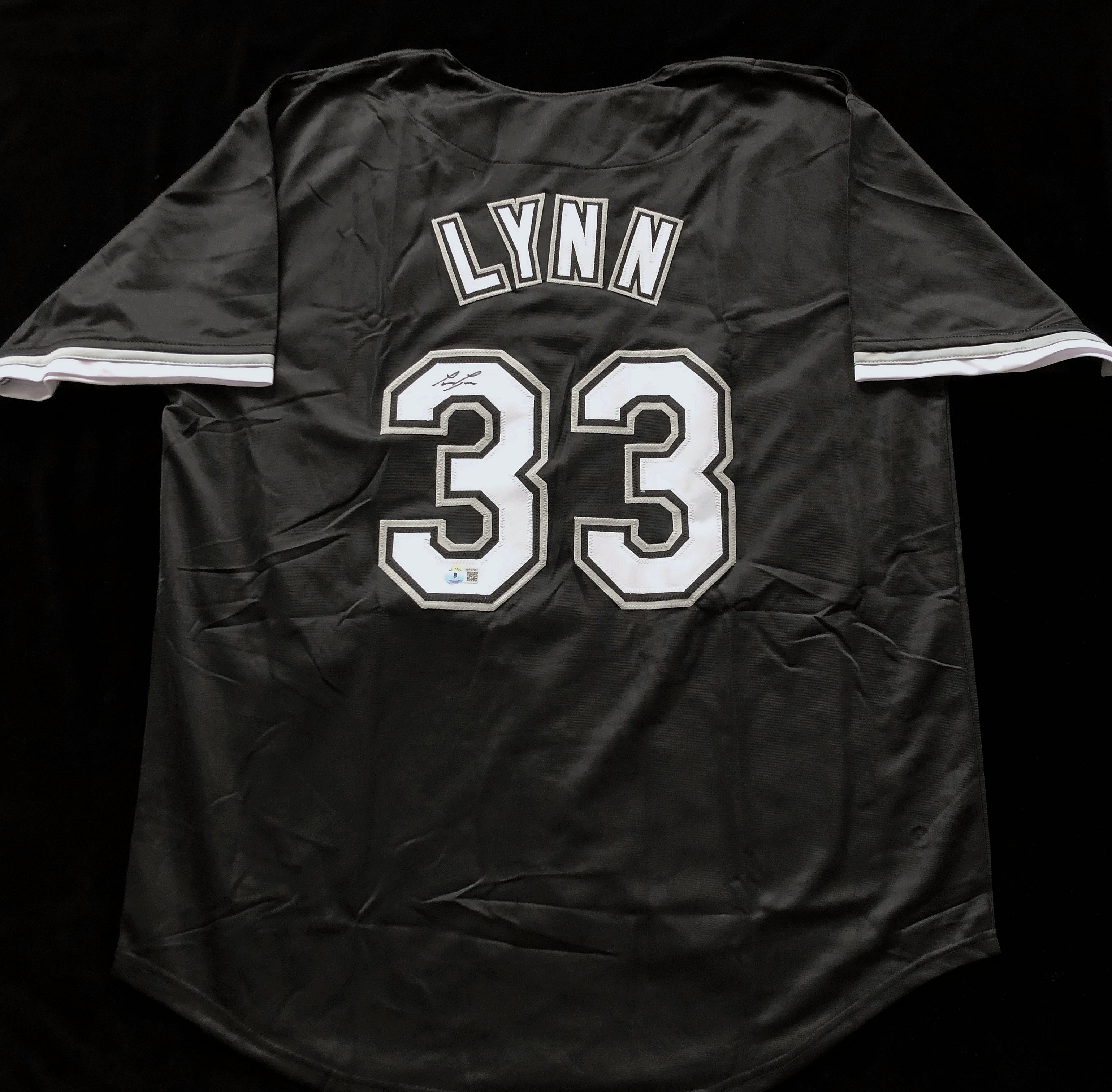 Lance Lynn Autographed Black Baseball Jersey
