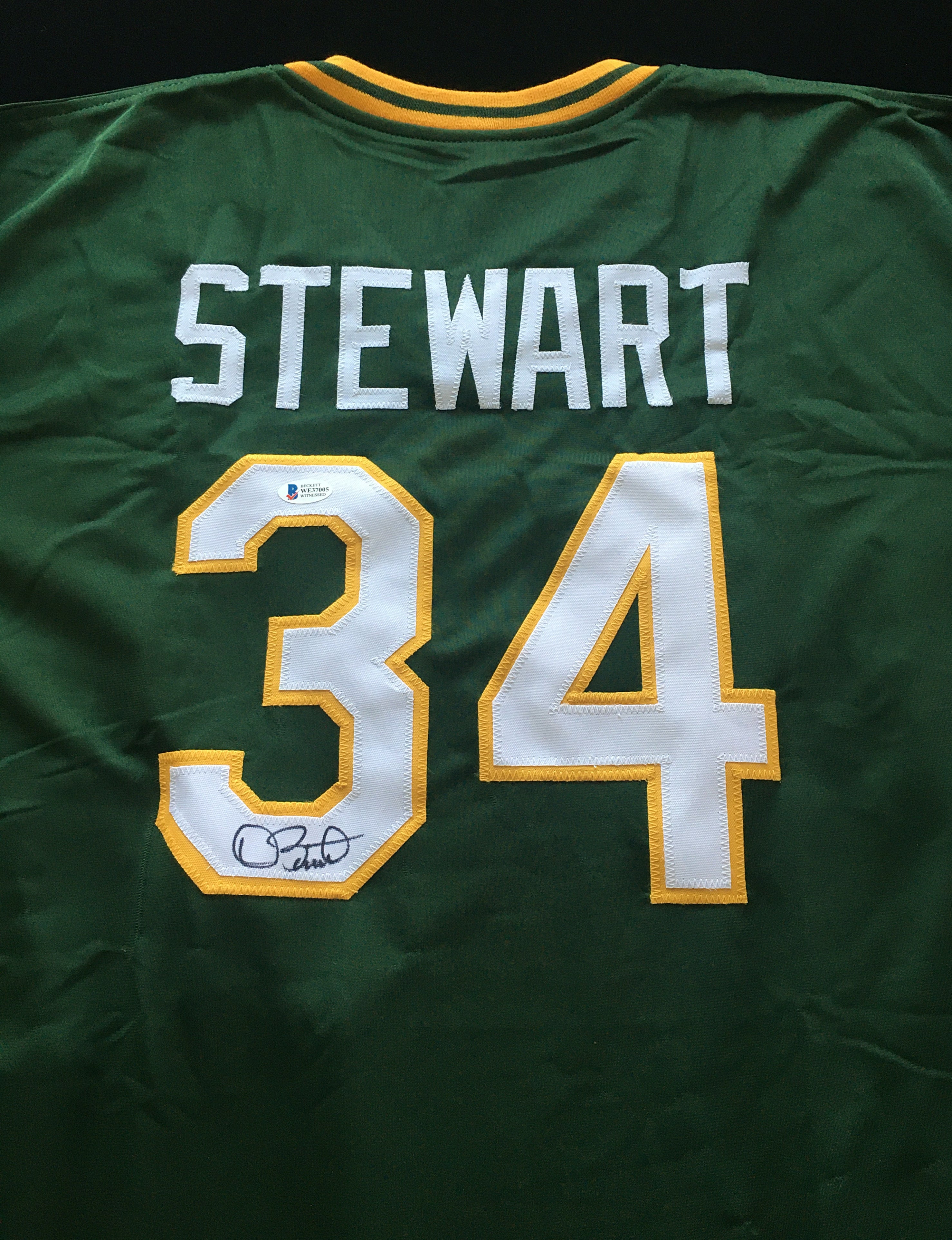 Dave Stewart Signed Oakland Athletics Jersey (JSA COA) 3xWorld Series  Champion