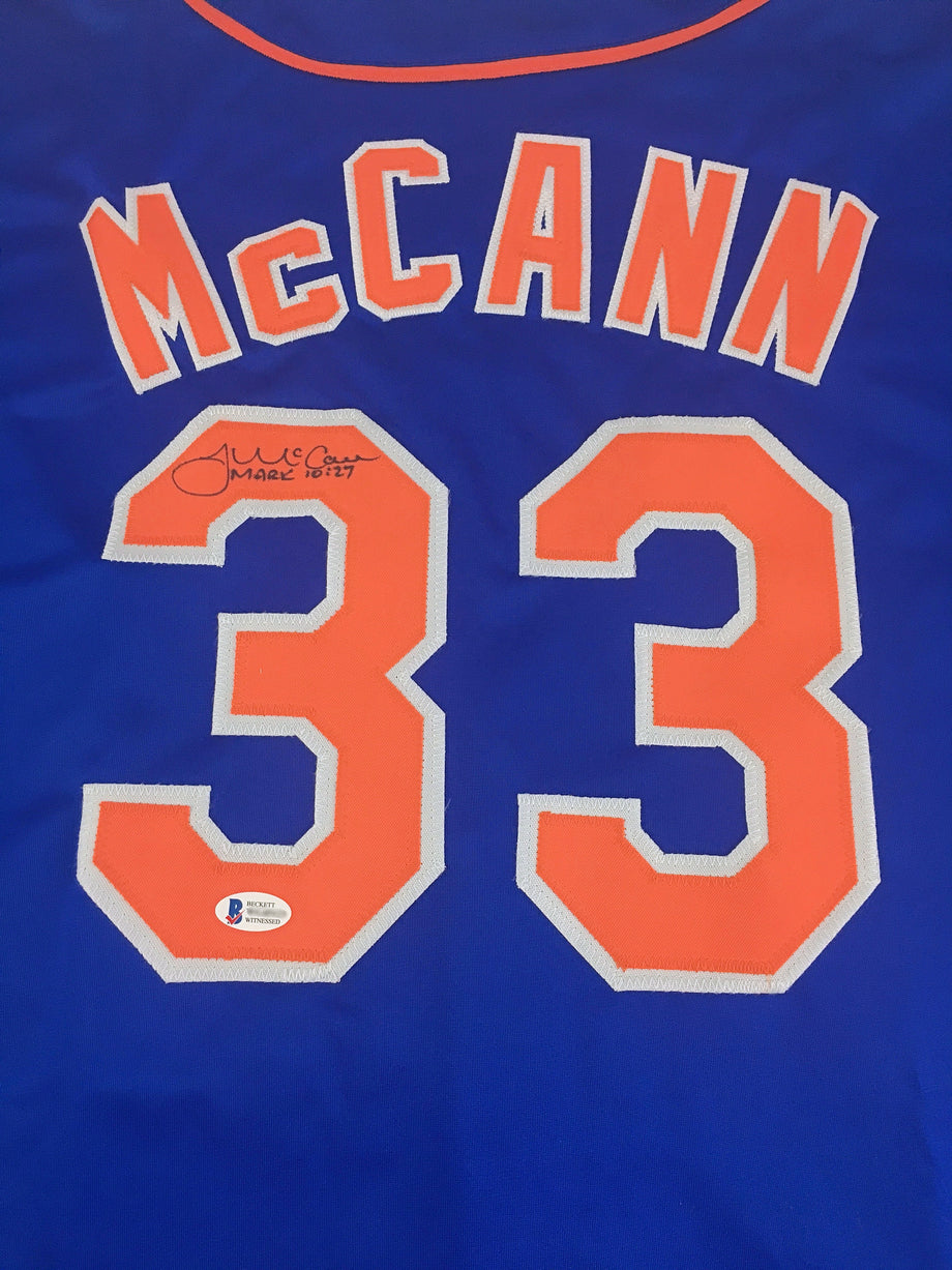 James McCann Signed Autographed Gray Baseball Jersey with Beckett COA -  Size XL