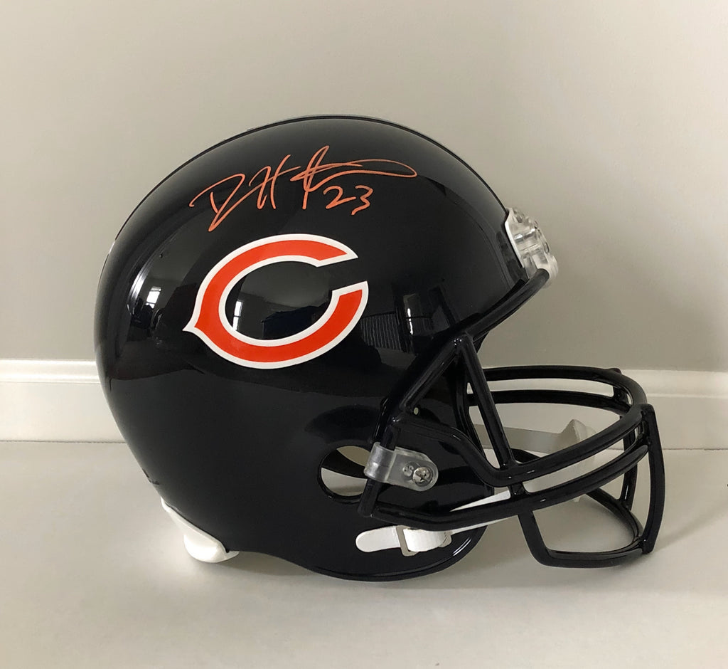 Devin Hester Chicago Bears Autographed Black Eclipse Mini Football Hel –  HUMBL Authentics