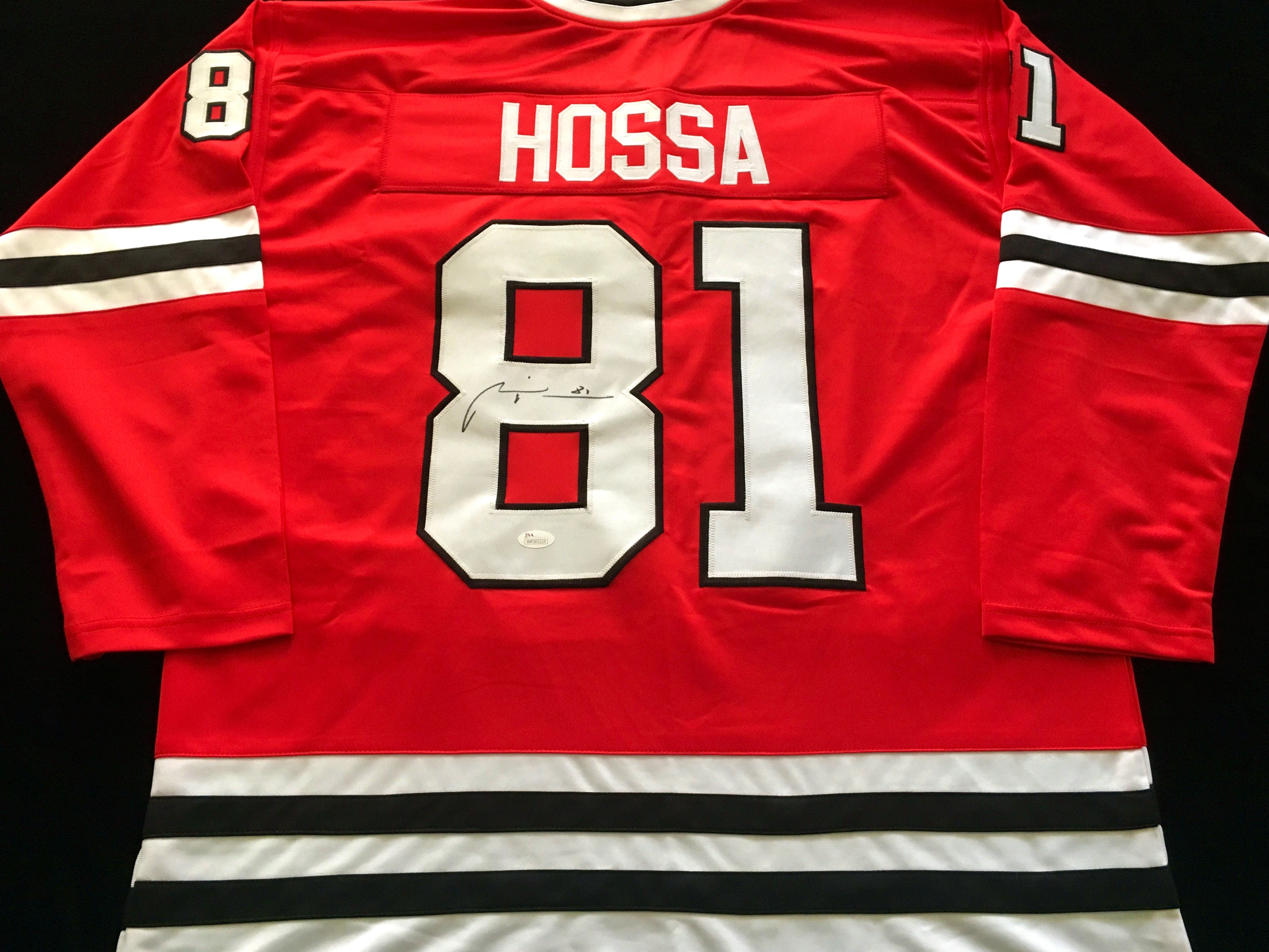 Premier Men's Marian Hossa Red Jersey - #81 Hockey Chicago