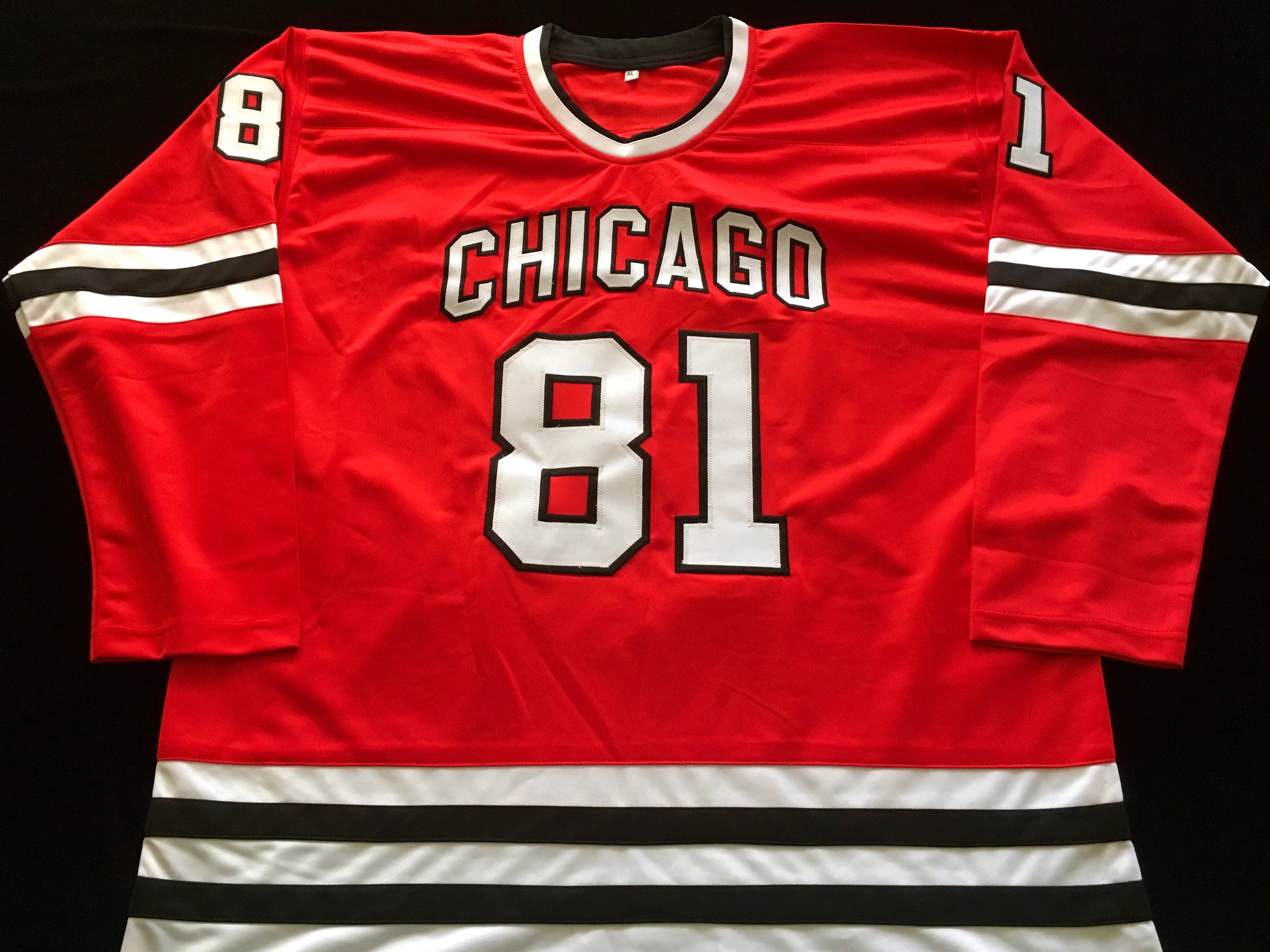 Chris Chelios Chicago #7 Autographed Red Hockey Jersey
