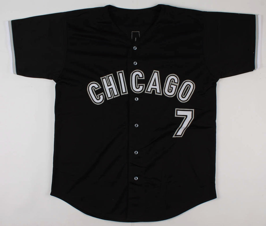 Eloy Jimenez Signed Autographed Black Baseball Jersey with JSA COA -  Chicago White Sox Great - Size XL